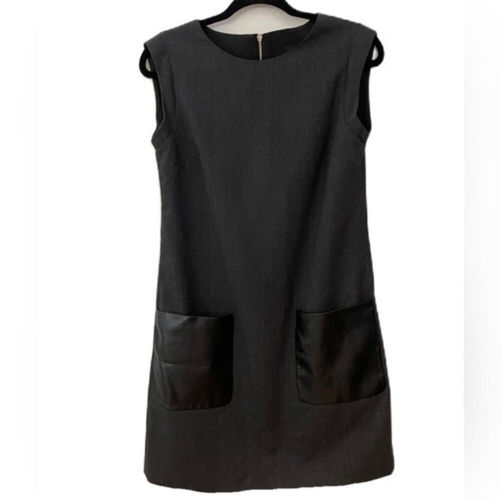 J. Crew Gray Wool Blend Shift Dress Size 2